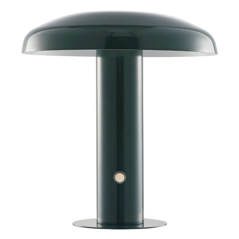 Suillius 11" Contemporary Bohemian Rechargeable/Cordless Iron Integrated LED Mushroom Table Lamp