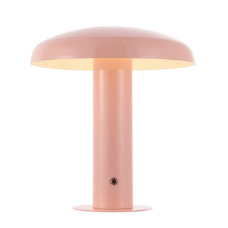 Suillius 11" Contemporary Bohemian Rechargeable/Cordless Iron Integrated LED Mushroom Table Lamp