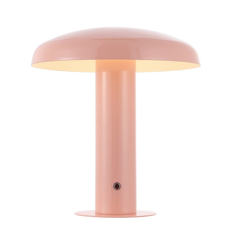 Suillius 11" Contemporary Bohemian Rechargeable/Cordless Iron Integrated LED Mushroom Table Lamp