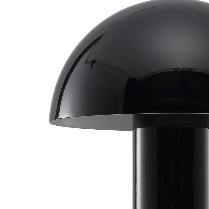 Boletus 10.75" Contemporary Bohemian Rechargeable/Cordless Iron Integrated LED Mushroom Table Lamp - JONATHAN Y