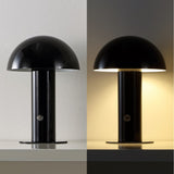 Boletus 10.75" Contemporary Bohemian Rechargeable/Cordless Iron Integrated LED Mushroom Table Lamp - JONATHAN Y