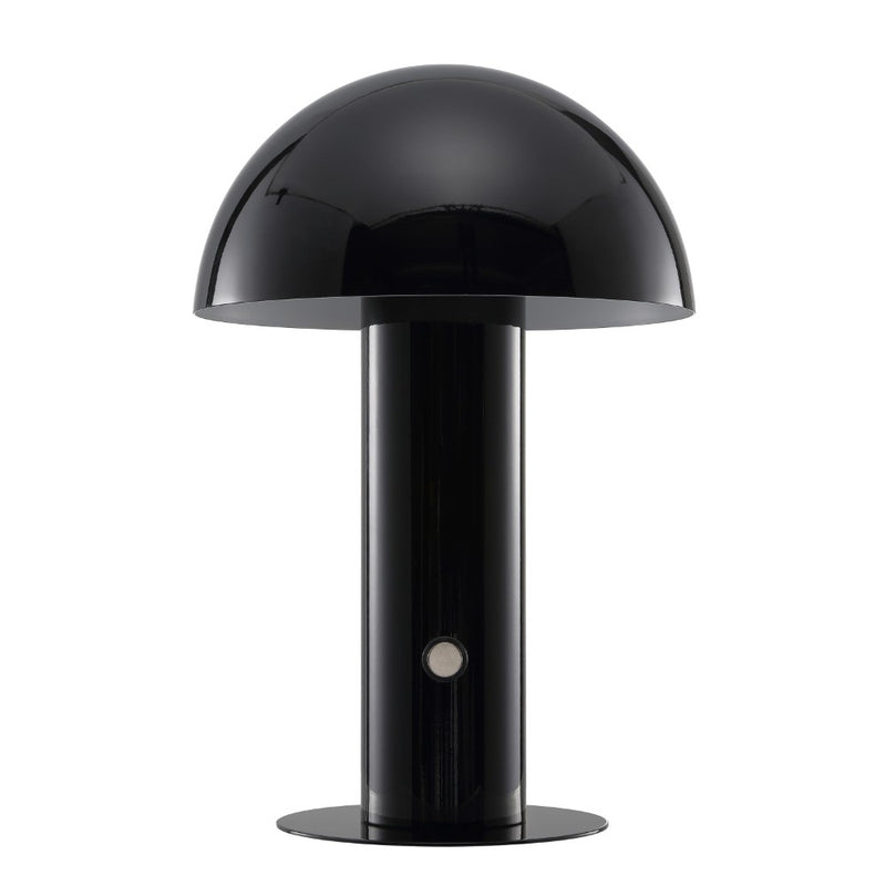 Boletus 10.75" Contemporary Bohemian Rechargeable/Cordless Iron Integrated LED Mushroom Table Lamp - JONATHAN Y