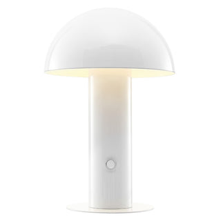 Boletus 10.75" Contemporary Bohemian Rechargeable/Cordless Iron Integrated LED Mushroom Table Lamp - JONATHAN Y