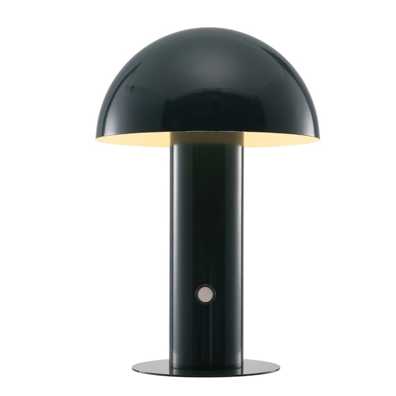 Boletus 10.75" Contemporary Bohemian Rechargeable/Cordless Iron Integrated LED Mushroom Table Lamp
