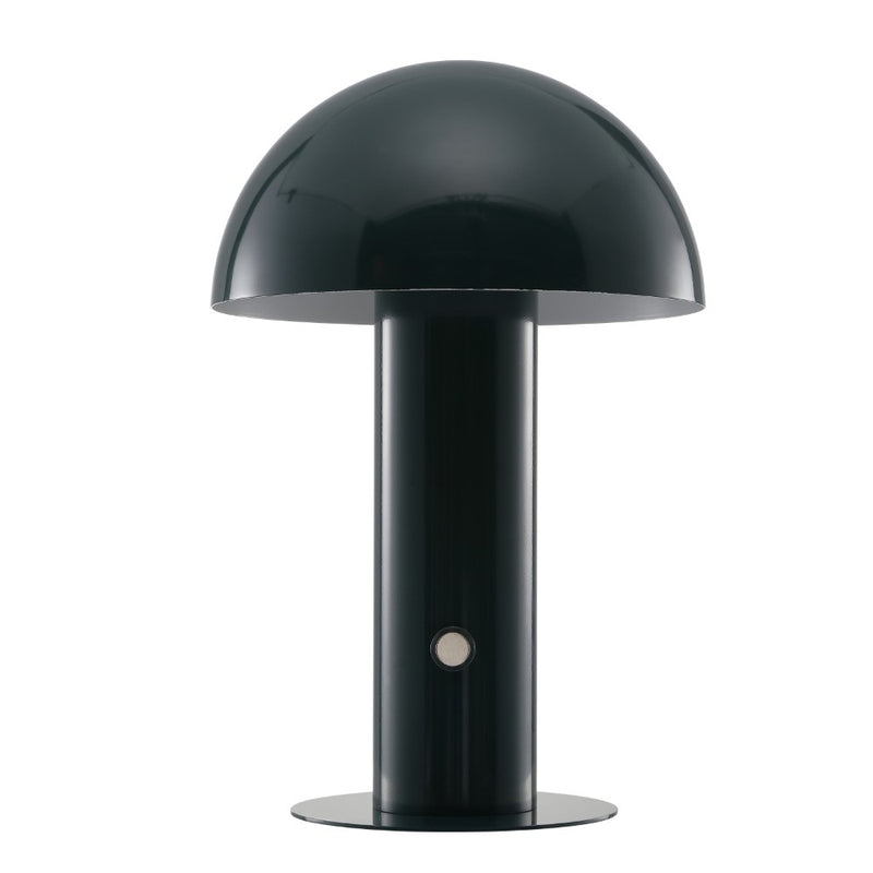 Boletus 10.75" Contemporary Bohemian Rechargeable/Cordless Iron Integrated LED Mushroom Table Lamp
