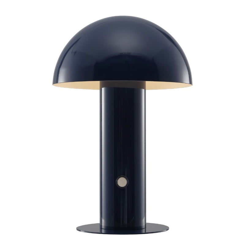 Boletus 10.75" Contemporary Bohemian Rechargeable/Cordless Iron Integrated LED Mushroom Table Lamp