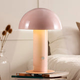 Boletus 10.75" Contemporary Bohemian Rechargeable/Cordless Iron Integrated LED Mushroom Table Lamp