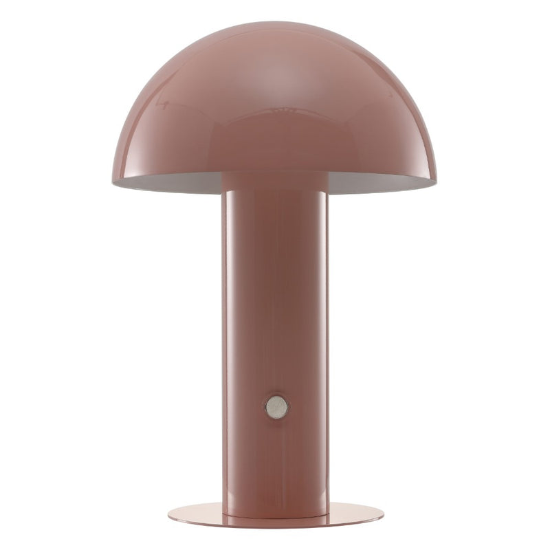 Boletus 10.75" Contemporary Bohemian Rechargeable/Cordless Iron Integrated LED Mushroom Table Lamp