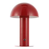 Boletus 10.75" Contemporary Bohemian Rechargeable/Cordless Iron Integrated LED Mushroom Table Lamp