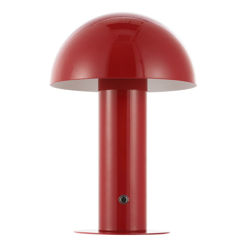 Boletus 10.75" Contemporary Bohemian Rechargeable/Cordless Iron Integrated LED Mushroom Table Lamp