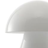 Porcini 7" Contemporary Bohemian Rechargeable/Cordless Iron Integrated LED Mushroom Table Lamp - JONATHAN Y