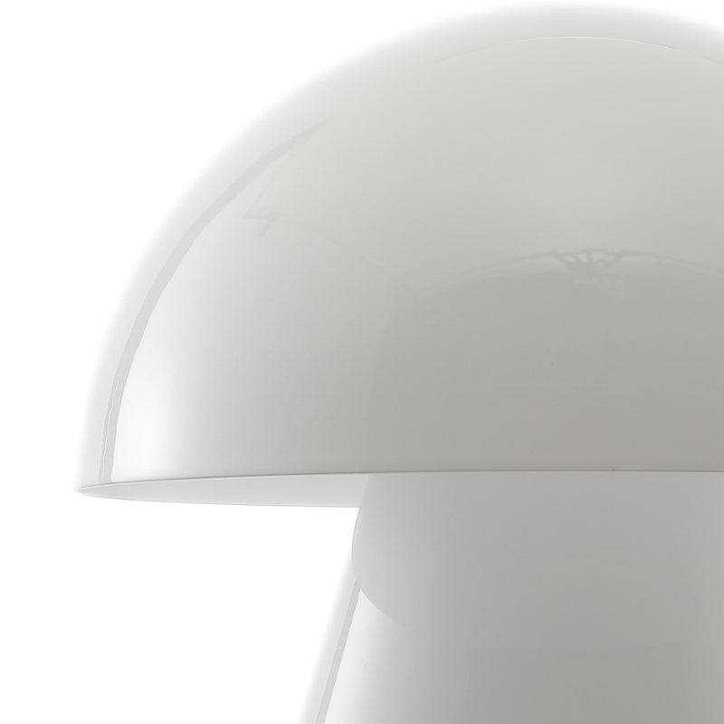 Porcini 7" Contemporary Bohemian Rechargeable/Cordless Iron Integrated LED Mushroom Table Lamp - JONATHAN Y