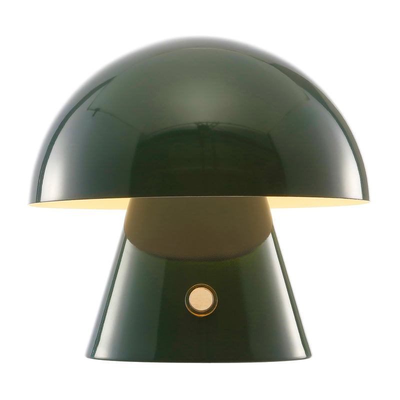 Porcini 7" Contemporary Bohemian Rechargeable/Cordless Iron Integrated LED Mushroom Table Lamp - JONATHAN Y