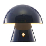 Porcini 7" Contemporary Bohemian Rechargeable/Cordless Iron Integrated LED Mushroom Table Lamp