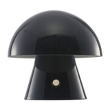 Porcini 7" Contemporary Bohemian Rechargeable/Cordless Iron Integrated LED Mushroom Table Lamp