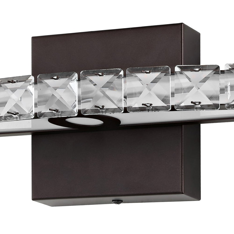 Alyson 18"  Bohemian Industrial Iron/Acrylic Integrated LED Vanity Light - JONATHAN Y