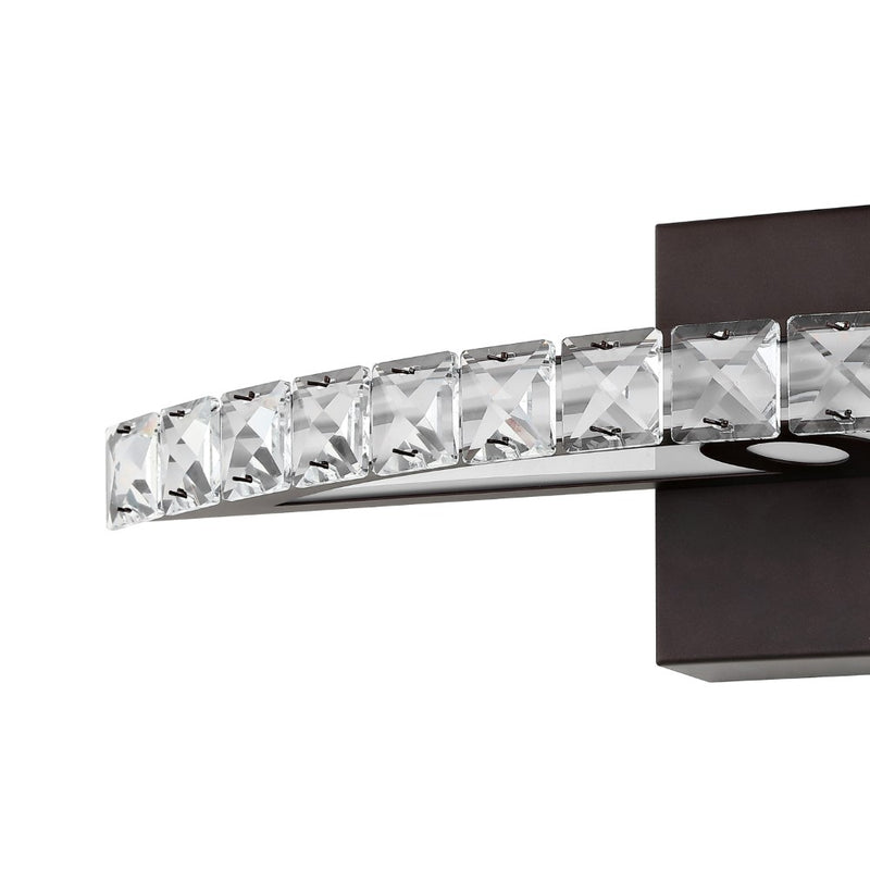 Alyson 18"  Bohemian Industrial Iron/Acrylic Integrated LED Vanity Light - JONATHAN Y