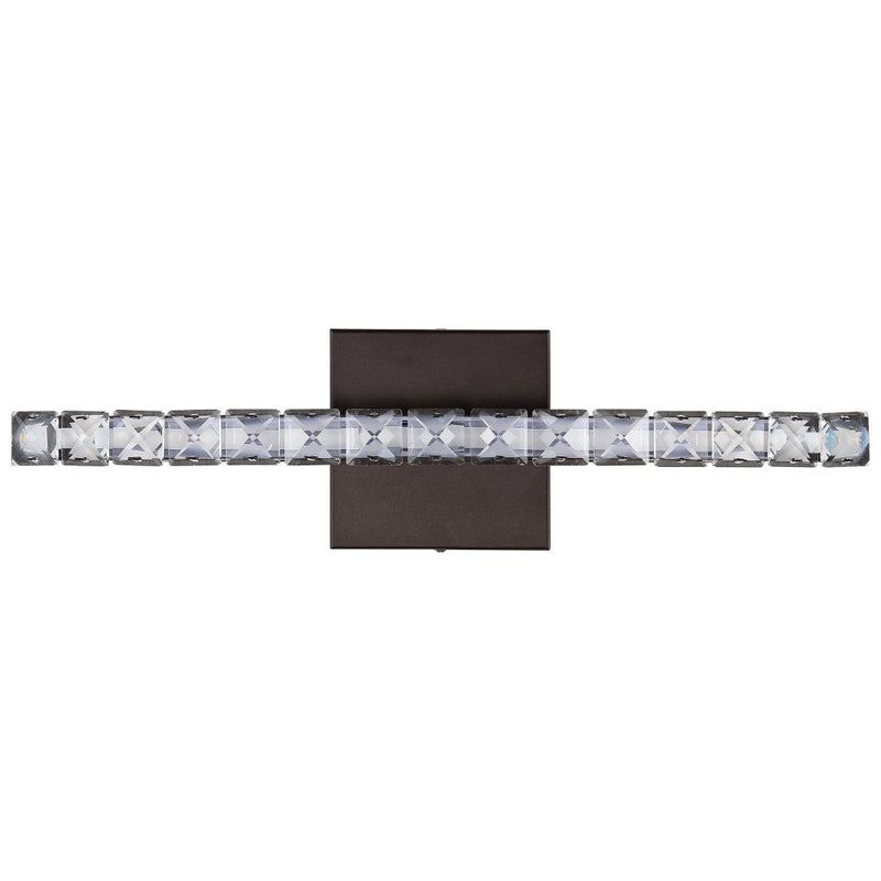 Alyson 18"  Bohemian Industrial Iron/Acrylic Integrated LED Vanity Light - JONATHAN Y