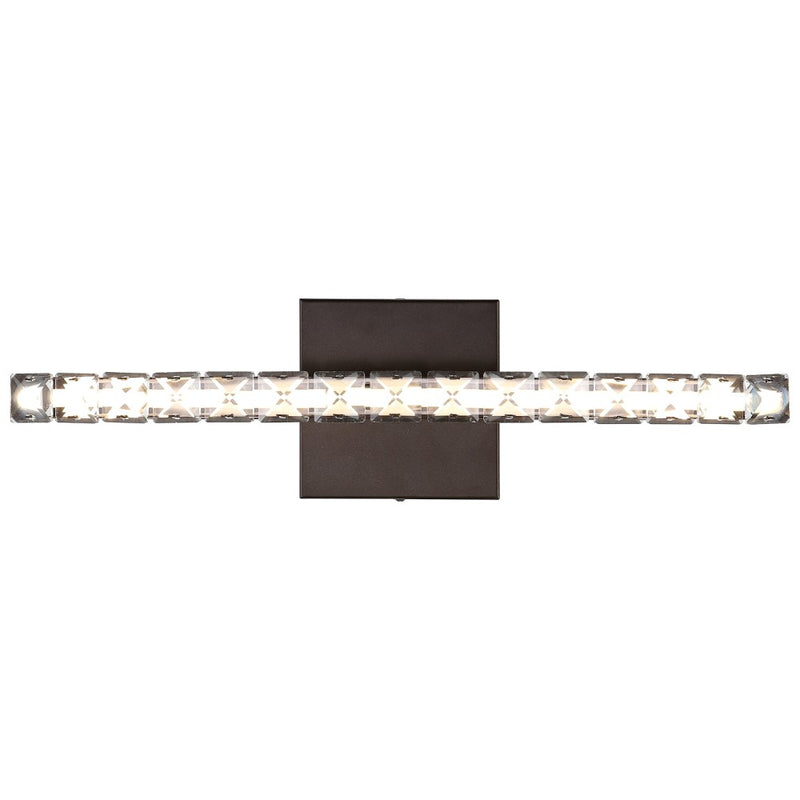 Alyson 18"  Bohemian Industrial Iron/Acrylic Integrated LED Vanity Light - JONATHAN Y