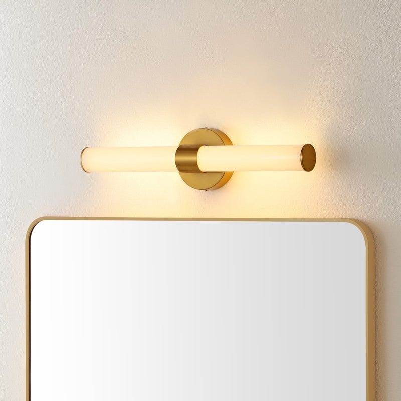 Brooks 20.13"  Industrial Mid-Century Iron Integrated LED Vanity Light - JONATHAN Y