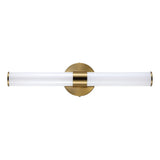 Brooks 20.13"  Industrial Mid-Century Iron Integrated LED Vanity Light - JONATHAN Y