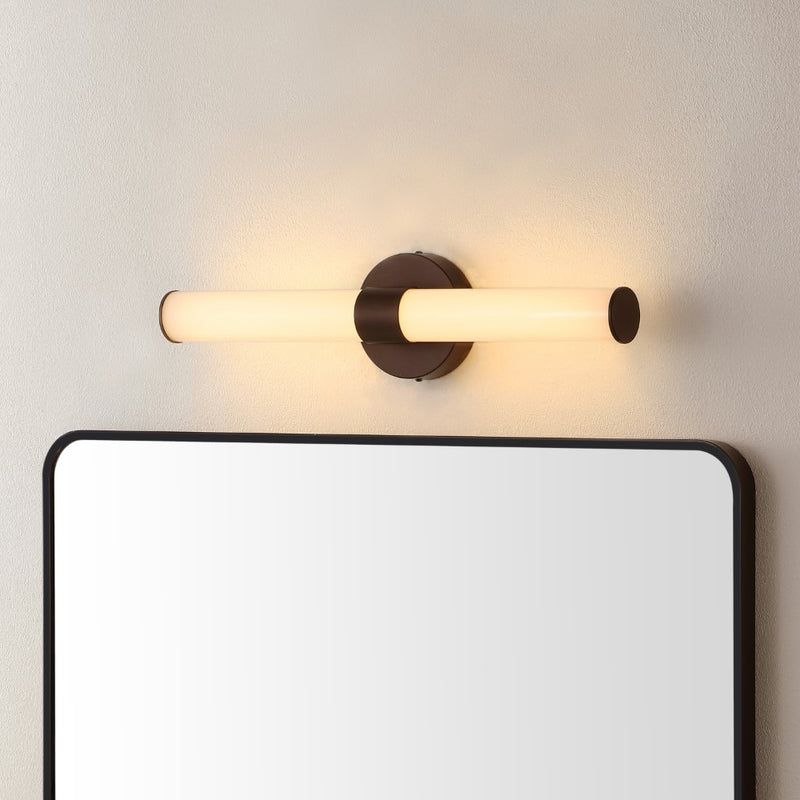 Brooks 20.13"  Industrial Mid-Century Iron Integrated LED Vanity Light - JONATHAN Y