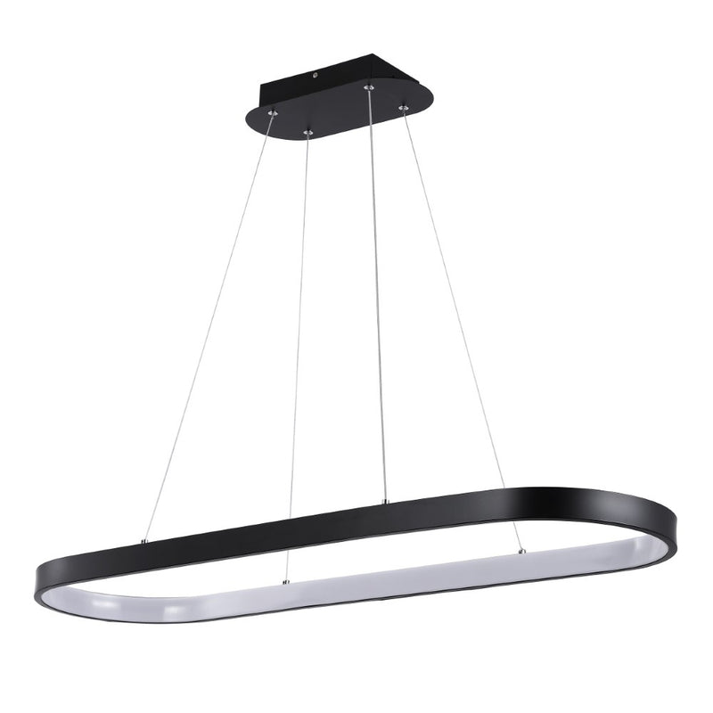 Nolan  Modern Contemporary Iron Integrated LED Pendant - JONATHAN Y