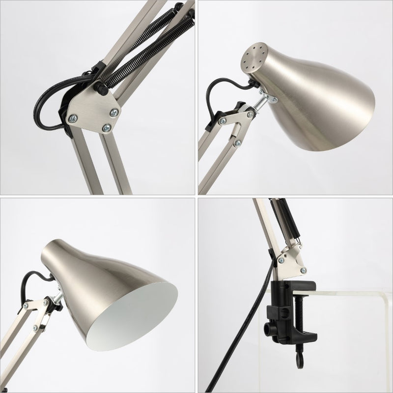 Odile 28.5" Classic Industrial Adjustable Articulated Clamp-On LED Task Lamp - JONATHAN Y