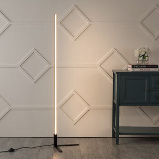 Potts 60.5" Modern Contemporary Aluminum/Iron Integrated LED Post Floor Lamp - JONATHAN Y