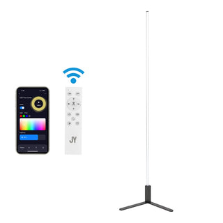 Potts 60.5" Modern Contemporary Aluminum/Iron Integrated LED Post Floor Lamp - JONATHAN Y