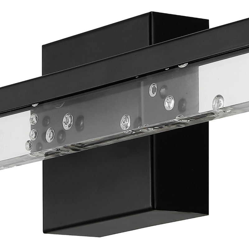 Mario Modern Contemporary 360-Degree Rotatable Iron/Seeded Acrylic Integrated LED Vanity Light - JONATHAN Y