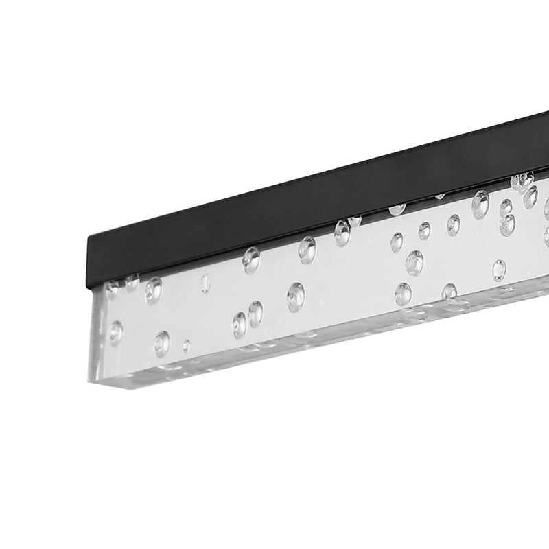 Mario Modern Contemporary 360-Degree Rotatable Iron/Seeded Acrylic Integrated LED Vanity Light - JONATHAN Y