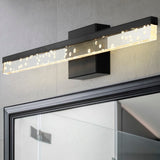 Mario Modern Contemporary 360-Degree Rotatable Iron/Seeded Acrylic Integrated LED Vanity Light - JONATHAN Y