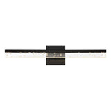 Mario Modern Contemporary 360-Degree Rotatable Iron/Seeded Acrylic Integrated LED Vanity Light - JONATHAN Y