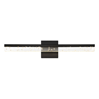 Mario Modern Contemporary 360-Degree Rotatable Iron/Seeded Acrylic Integrated LED Vanity Light - JONATHAN Y
