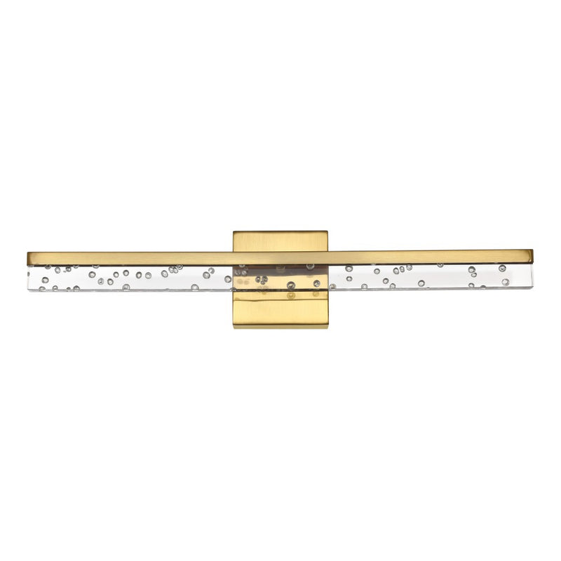 Mario Modern Contemporary 360-Degree Rotatable Iron/Seeded Acrylic Integrated LED Vanity Light - JONATHAN Y
