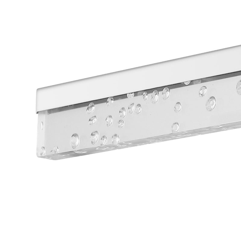 Mario Modern Contemporary 360-Degree Rotatable Iron/Seeded Acrylic Integrated LED Vanity Light