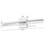 Mario Modern Contemporary 360-Degree Rotatable Iron/Seeded Acrylic Integrated LED Vanity Light