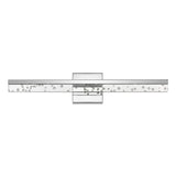 Mario Modern Contemporary 360-Degree Rotatable Iron/Seeded Acrylic Integrated LED Vanity Light
