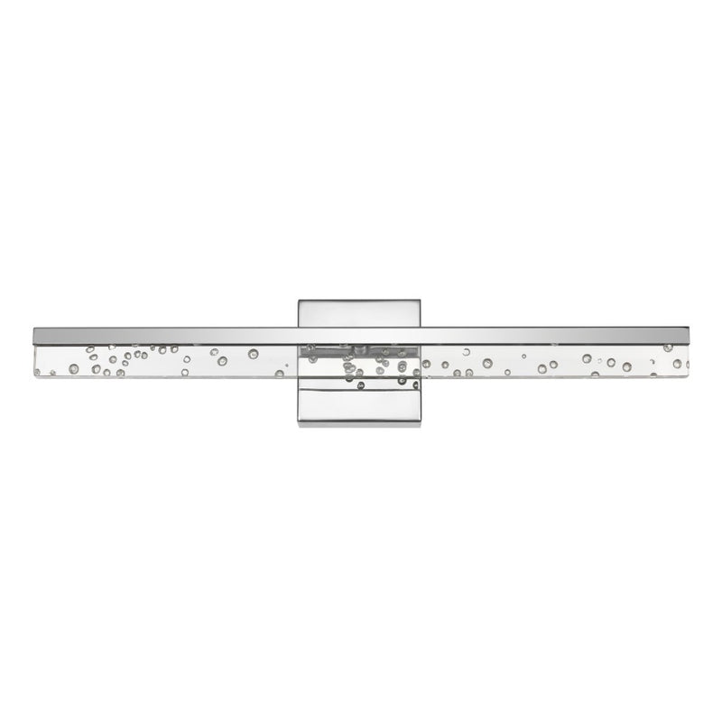 Mario Modern Contemporary 360-Degree Rotatable Iron/Seeded Acrylic Integrated LED Vanity Light