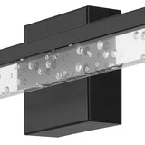 Mario Modern Contemporary 360-Degree Rotatable Iron/Seeded Acrylic Integrated LED Vanity Light