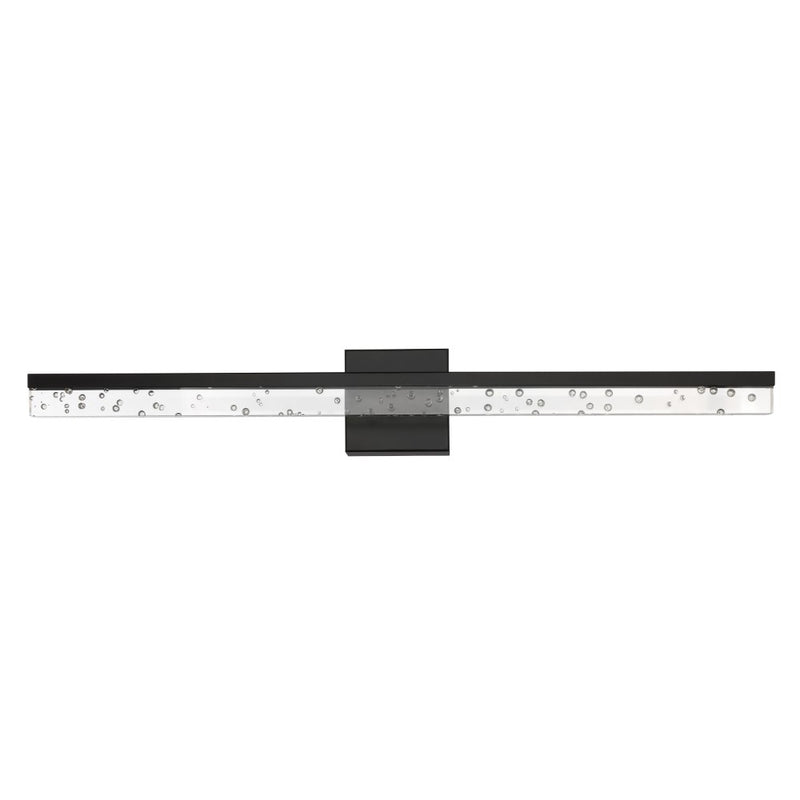 Mario Modern Contemporary 360-Degree Rotatable Iron/Seeded Acrylic Integrated LED Vanity Light