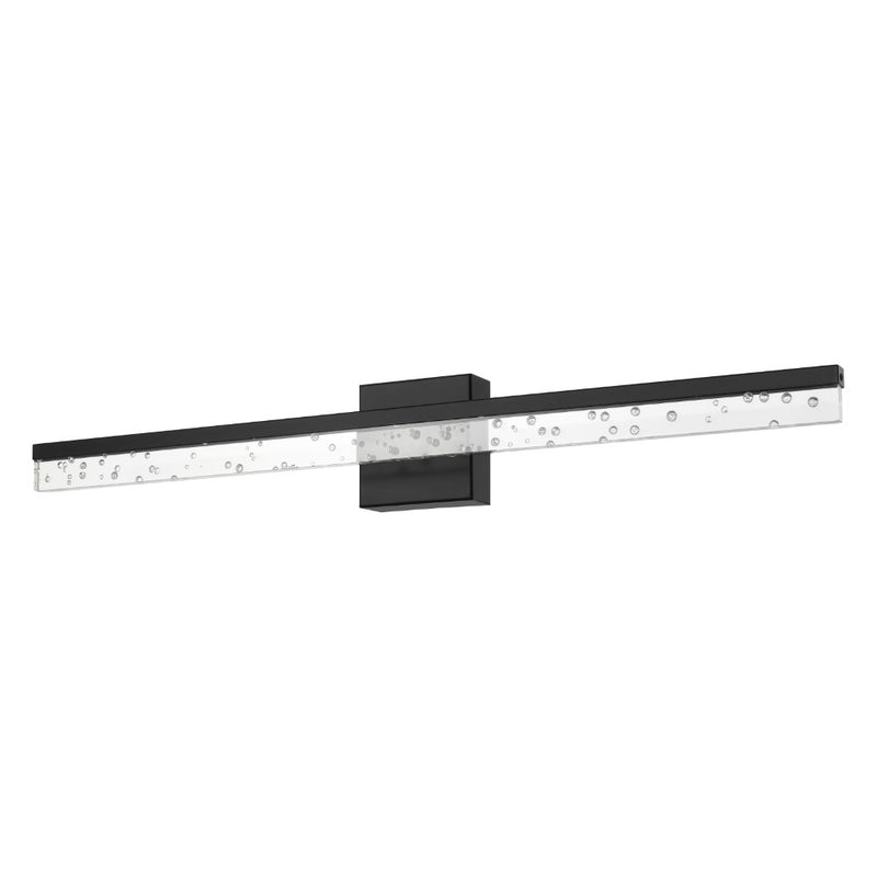 Mario Modern Contemporary 360-Degree Rotatable Iron/Seeded Acrylic Integrated LED Vanity Light