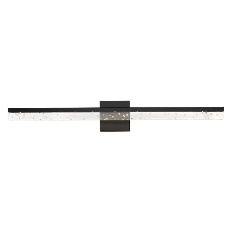 Mario Modern Contemporary 360-Degree Rotatable Iron/Seeded Acrylic Integrated LED Vanity Light