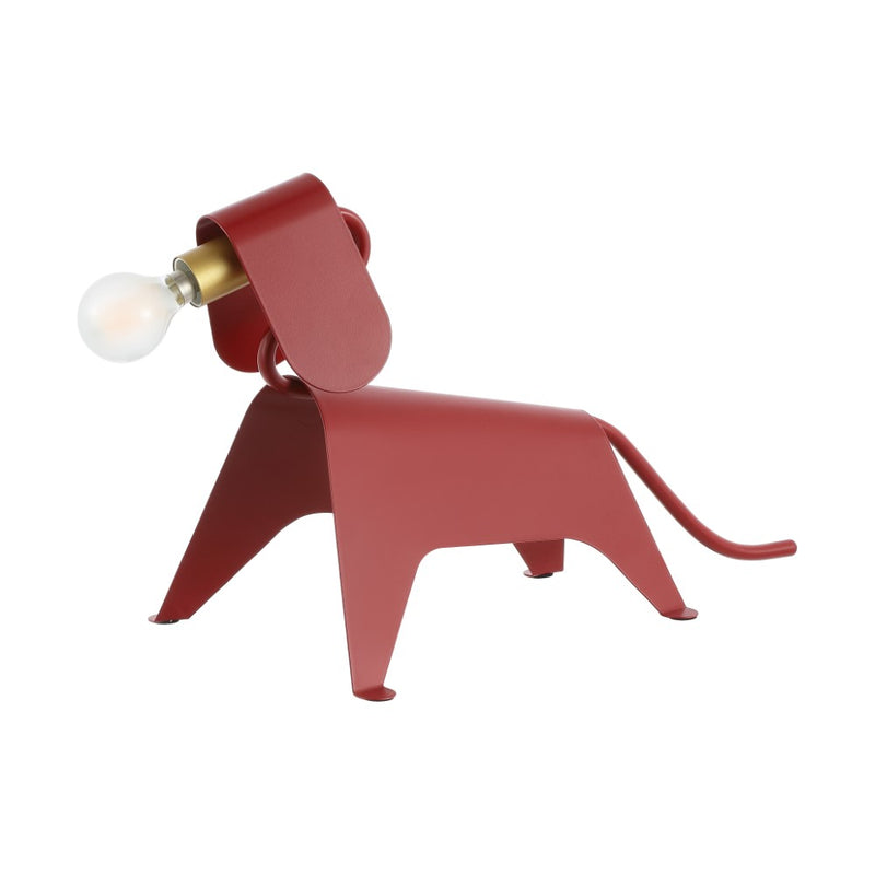 Rover 10" Modern Industrial Iron Canine LED Kids' Lamp