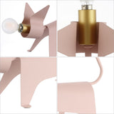 Penelope 11.75" Modern Industrial Iron Feline LED Kids' Lamp