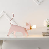 Penelope 11.75" Modern Industrial Iron Feline LED Kids' Lamp