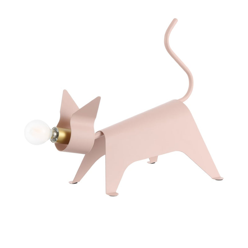 Penelope 11.75" Modern Industrial Iron Feline LED Kids' Lamp