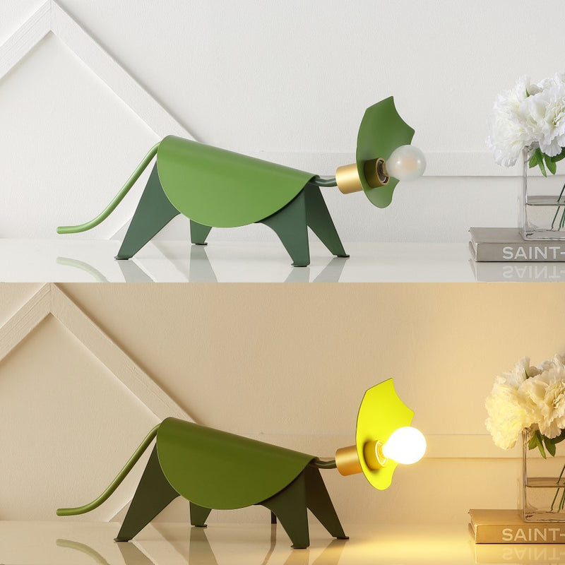 Gretchen 7.5" Modern Industrial Iron Triceratops LED Kids' Lamp
