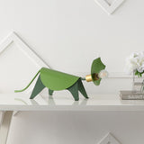 Gretchen 7.5" Modern Industrial Iron Triceratops LED Kids' Lamp